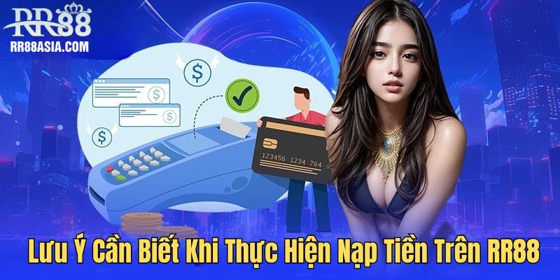 Lưu ý cần biết khi thực hiện nạp tiền trên RR88